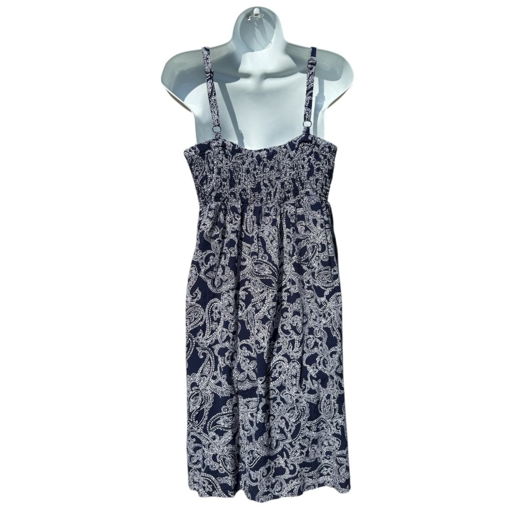 TORRID 10492107 Blue Paisley Challis Hi-Lo Skater Dress 
Size 1 - Picture 4 of 8